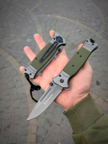 چاقو جیبی تاشو برونینگ طناب دار معروف به نظامی مدل fa38